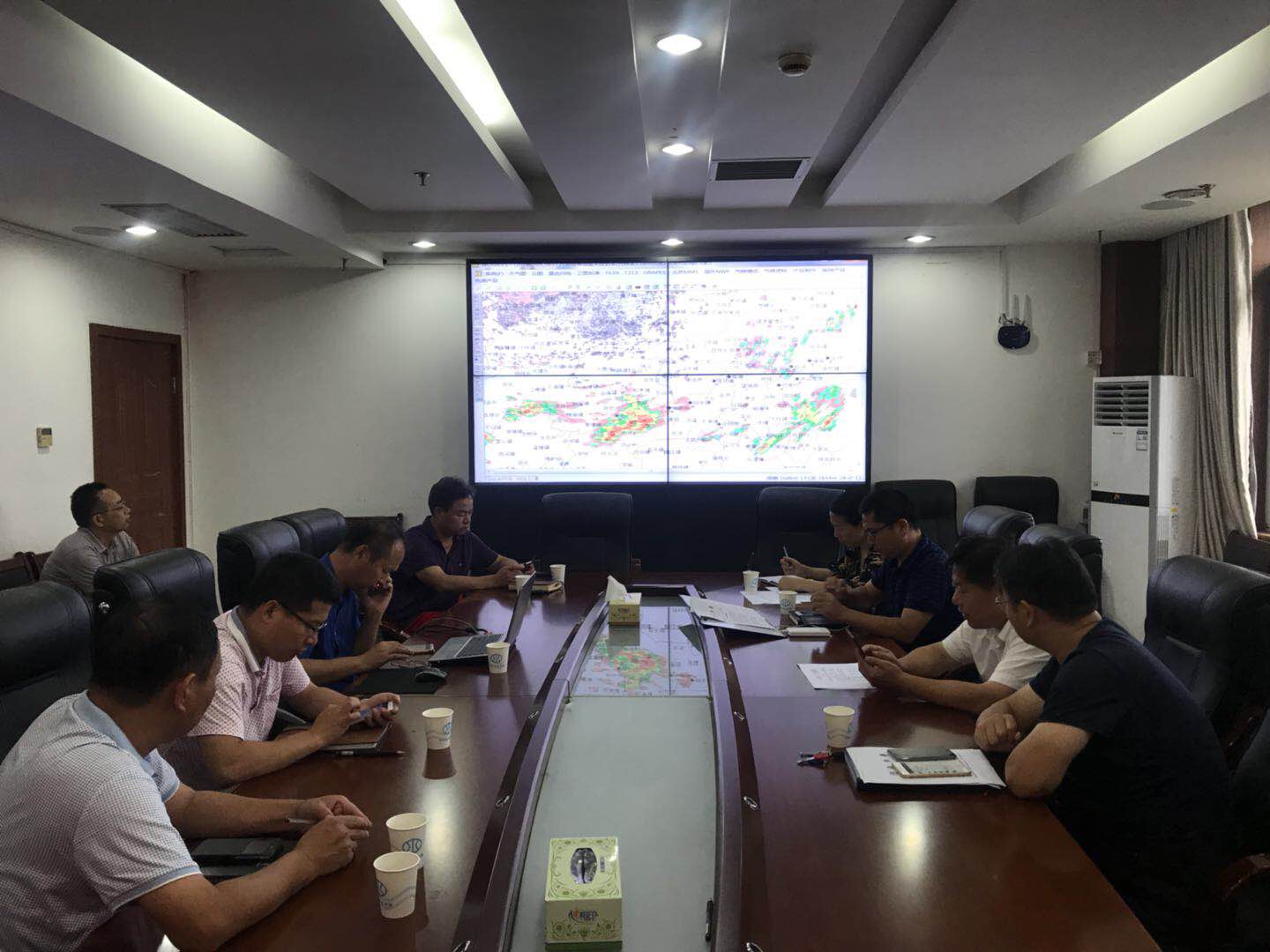 市领导前往各乡镇指挥督查防汛工作
