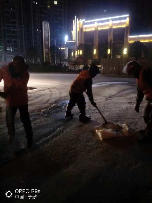 暴雪如期而至!宁乡市各部门积极应对保出行畅通