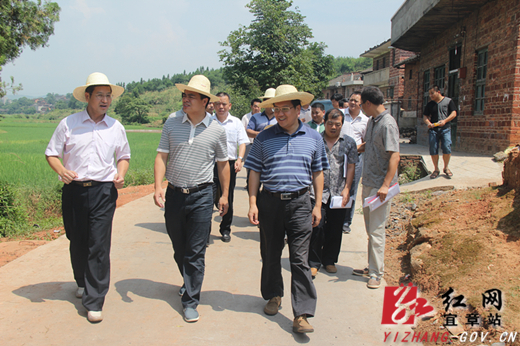 王建球视察土地开发整理及建设用地增减挂钩项目