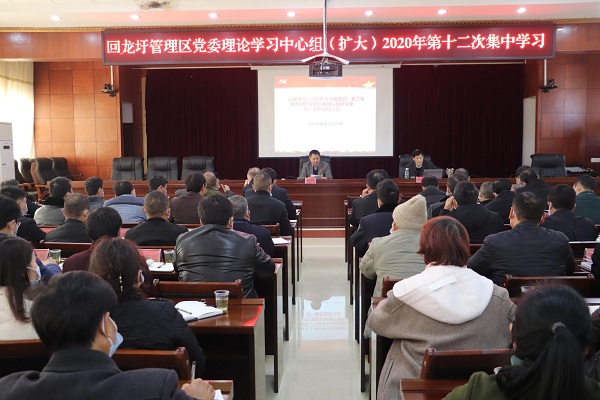 回龙圩管理区党委理论学习中心组(扩大)举行2020年第十二次集中学习
