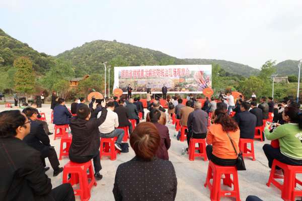 湖南省柑橘黄龙病统防统治现场观摩会在回龙圩召开