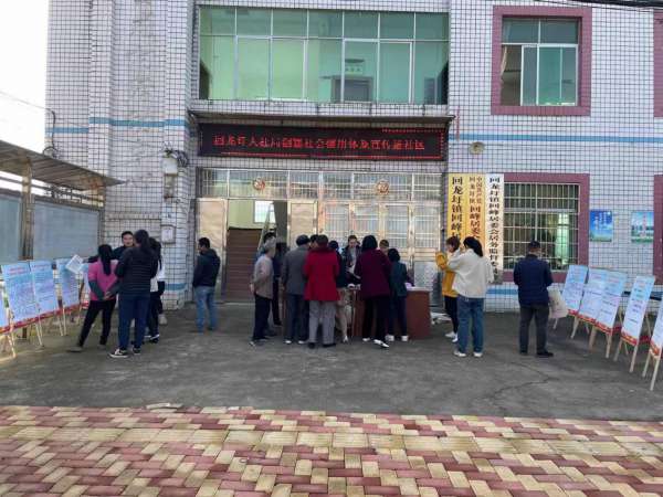 回龙圩人社局:开展创信宣传进社区活动