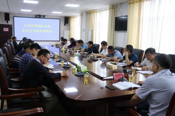 回龙圩管理区召开党史学习教育调度会