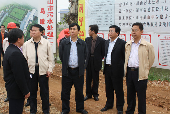 省委向世林一行来韶指导检查学习实践科学发展观活动