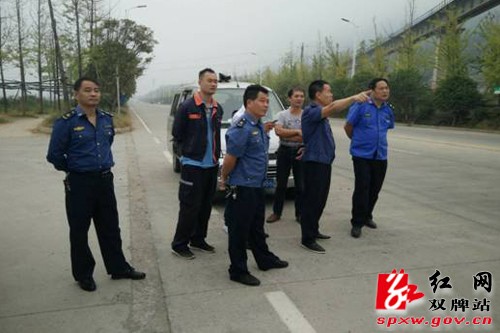 双牌路政对所辖G207管线进行调查