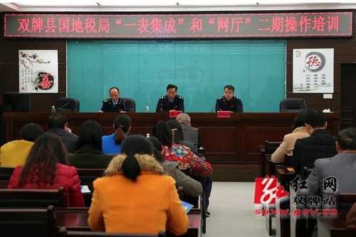 县国、地税局开展“一表集成”和“网厅”二期操作培训