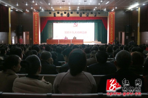永州市委宣讲团到双牌宣讲党的十九大精神