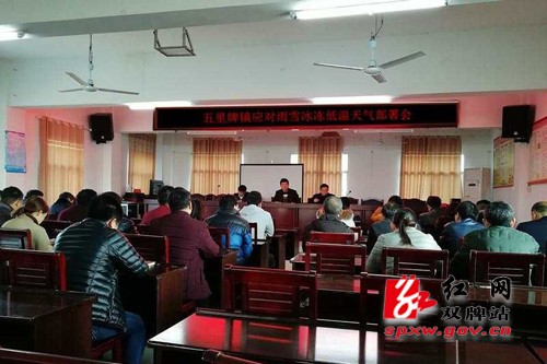 积极应对低温雨雪冰冻天气 乡镇在行动