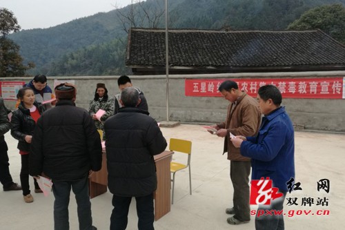 五星岭乡开展农村集中禁毒教育宣传活动
