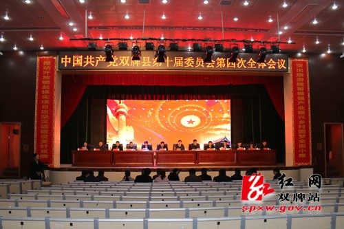 中共双牌县第十届委员会第四次全体会议