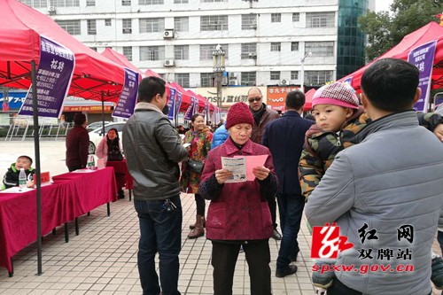 双牌县以招聘会为平台传播禁毒知识