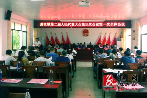 麻江镇召开第二届人民代表大会第三次会议