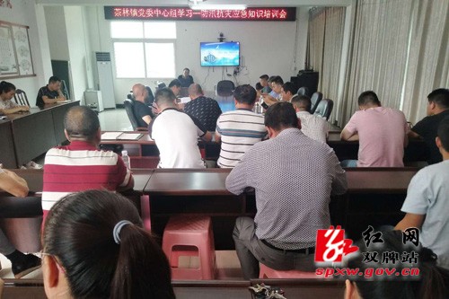 茶林镇召开防汛抗灾应急知识培训会