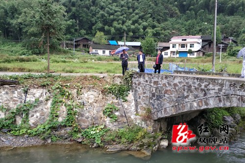 邓美英深入贤水河何家洞村段开展“河长”巡河