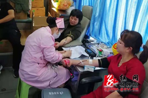 打鼓坪林场组织干部职工积极参加义务献血活动