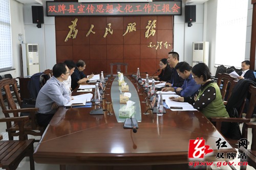 贺辉到双牌调研宣传思想文化工作