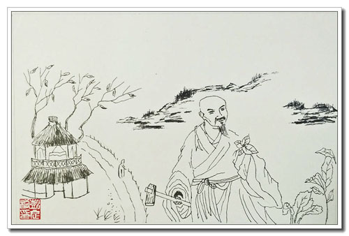 “和”聚双牌育万物-彭良松钢笔画