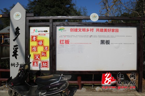 茶林镇创新“红黑板”助推乡风文明