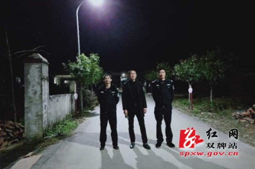 茶林镇:党员干部齐夜巡 群众更安心