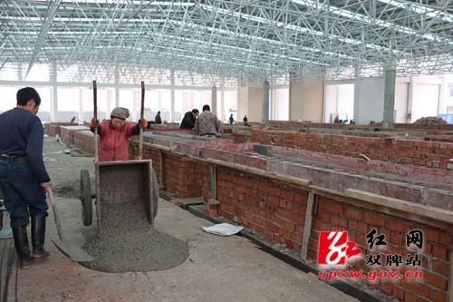 城北大市场附属配套设施施工如火如荼