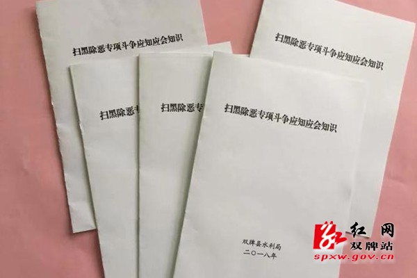 双牌春节前"扫黑除恶" 宣传形式多样