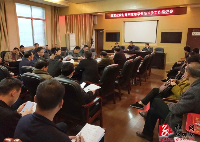 县农业农村局召开扫黑除恶专项斗争工作推进会