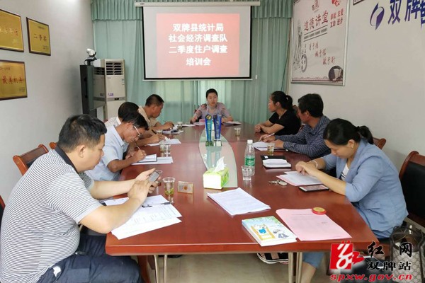 双牌县统计局开展二季度住户调查培训会