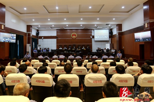 双牌法院公开宣判蒋定等5人涉毒涉恶案件 ——县委书记带队旁听宣判