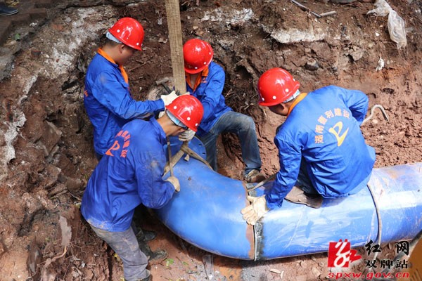 双牌县平阳路自来水管网改造今日完工