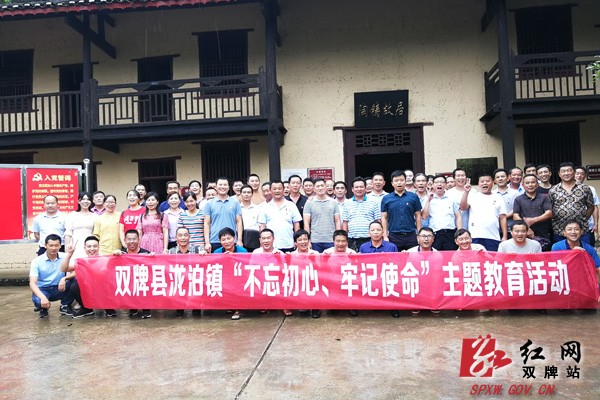泷泊镇组织党员开展 “不忘初心、牢记使命”主题党日活动