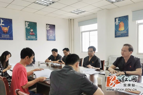 市中级人民法院到双牌法院调研指导信访工作并现场接访