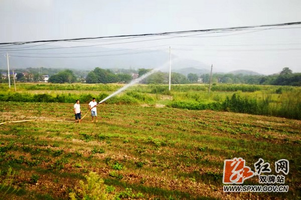 双牌：消防车为贫困户旱地“灭火”