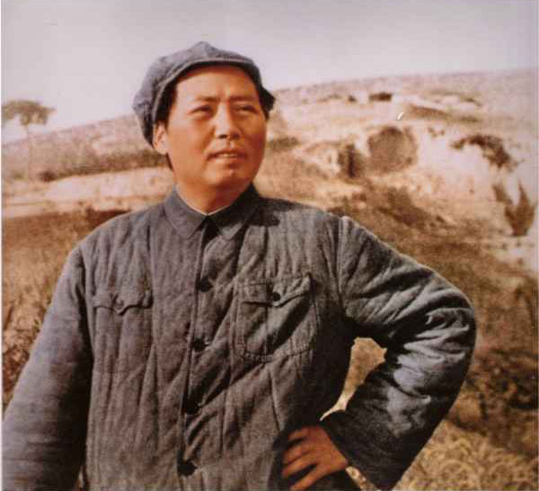 毛泽东在转战陕北期间。