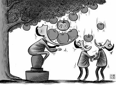 人民日报谈收入差距：辛苦几十年不如分套房"