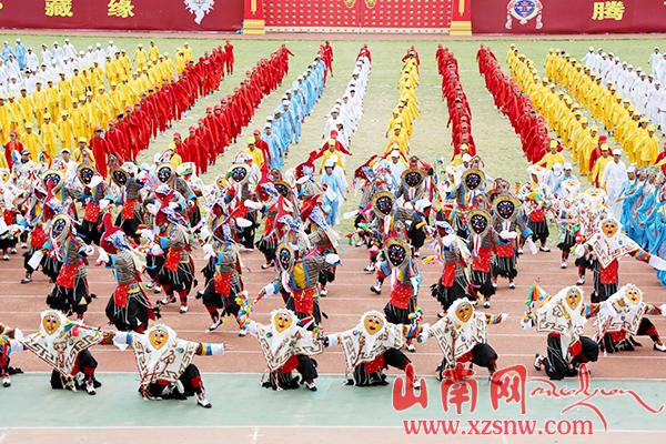 2016中国西藏雅砻文化节开幕式乃东藏戏方队