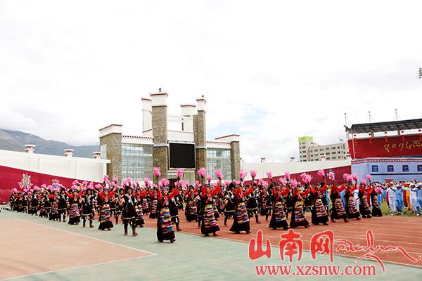 2016中国西藏雅砻文化节开幕式加查县方队